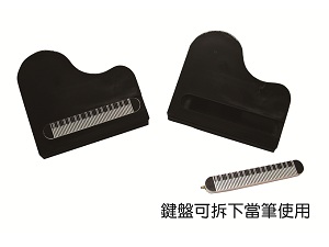 GF14 鋼琴形磁鐵夾子-黑色附筆(GF002)